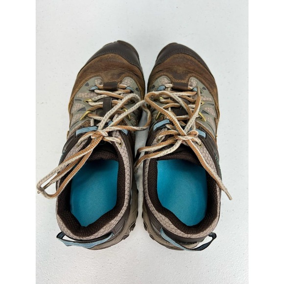 Merrell Size 7 Women's J65470 Brown Sugar/Blue Heaven Hiking Shoes - Picture 5 of 8